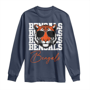 Vintage BFT Long Sleeve Shirt Retro Sports Fan Trendy Game Day Gift TS10 Navy Print Your Wear