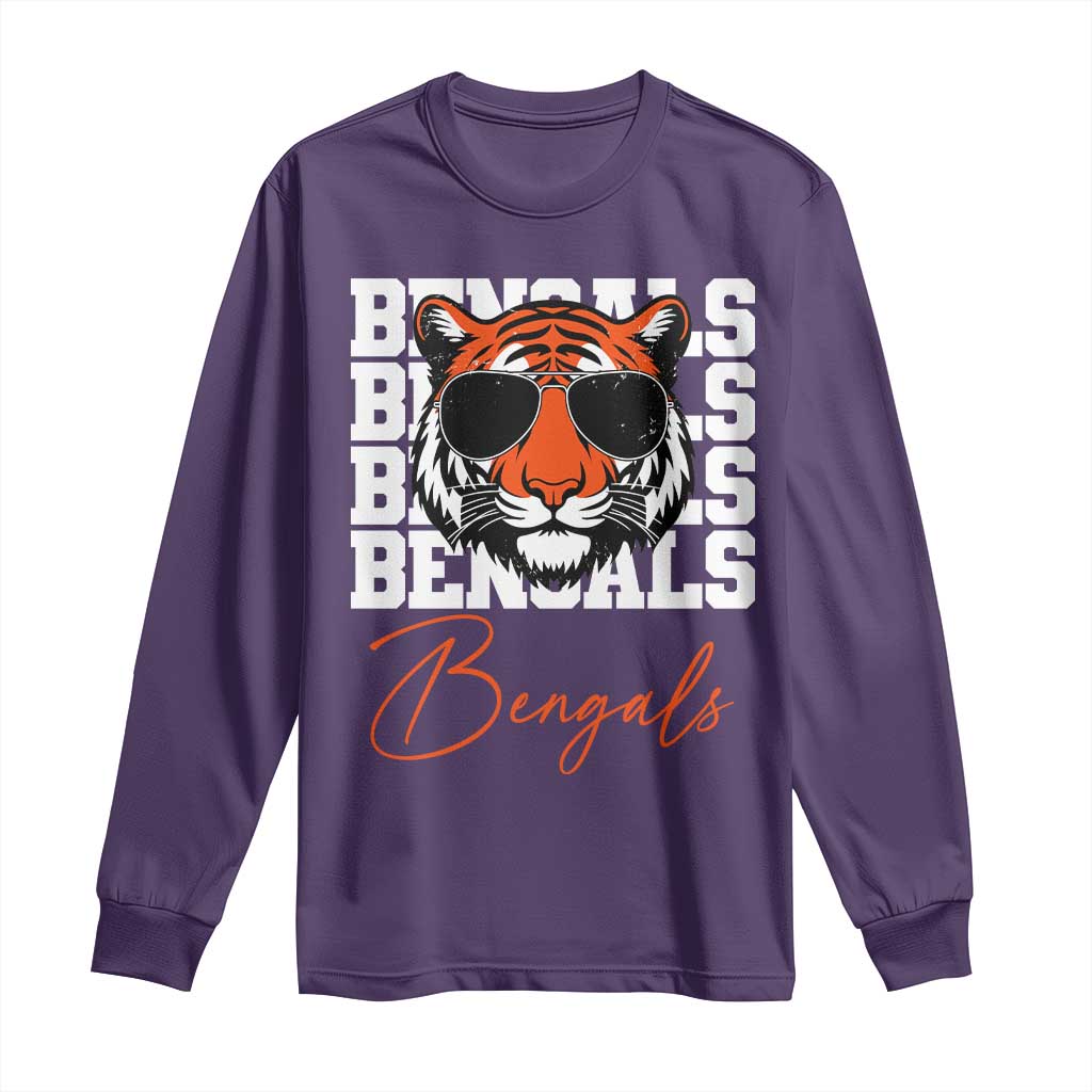Vintage BFT Long Sleeve Shirt Retro Sports Fan Trendy Game Day Gift TS10 Purple Print Your Wear