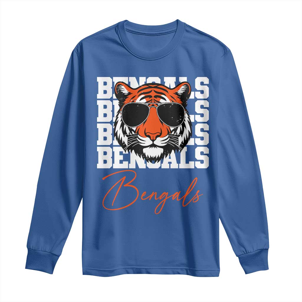 Vintage BFT Long Sleeve Shirt Retro Sports Fan Trendy Game Day Gift TS10 Royal Blue Print Your Wear