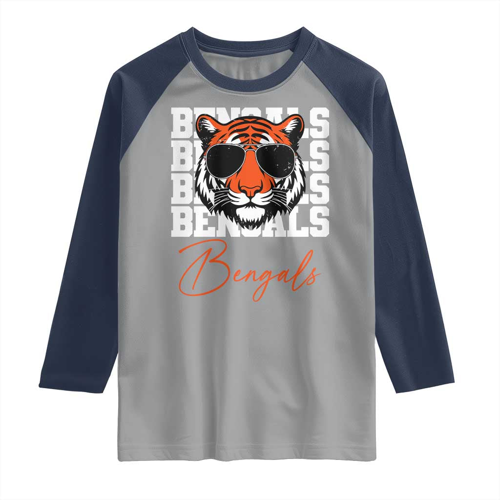 Vintage BFT Raglan Shirt Retro Sports Fan Trendy Game Day Gift TS10 Sport Gray Navy Print Your Wear