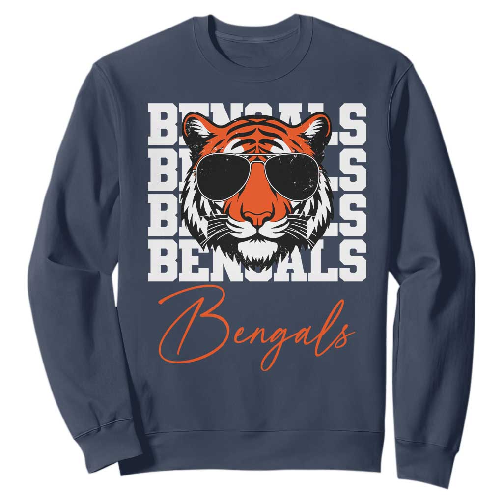 Vintage BFT Sweatshirt Retro Sports Fan Trendy Game Day Gift TS10 Navy Print Your Wear