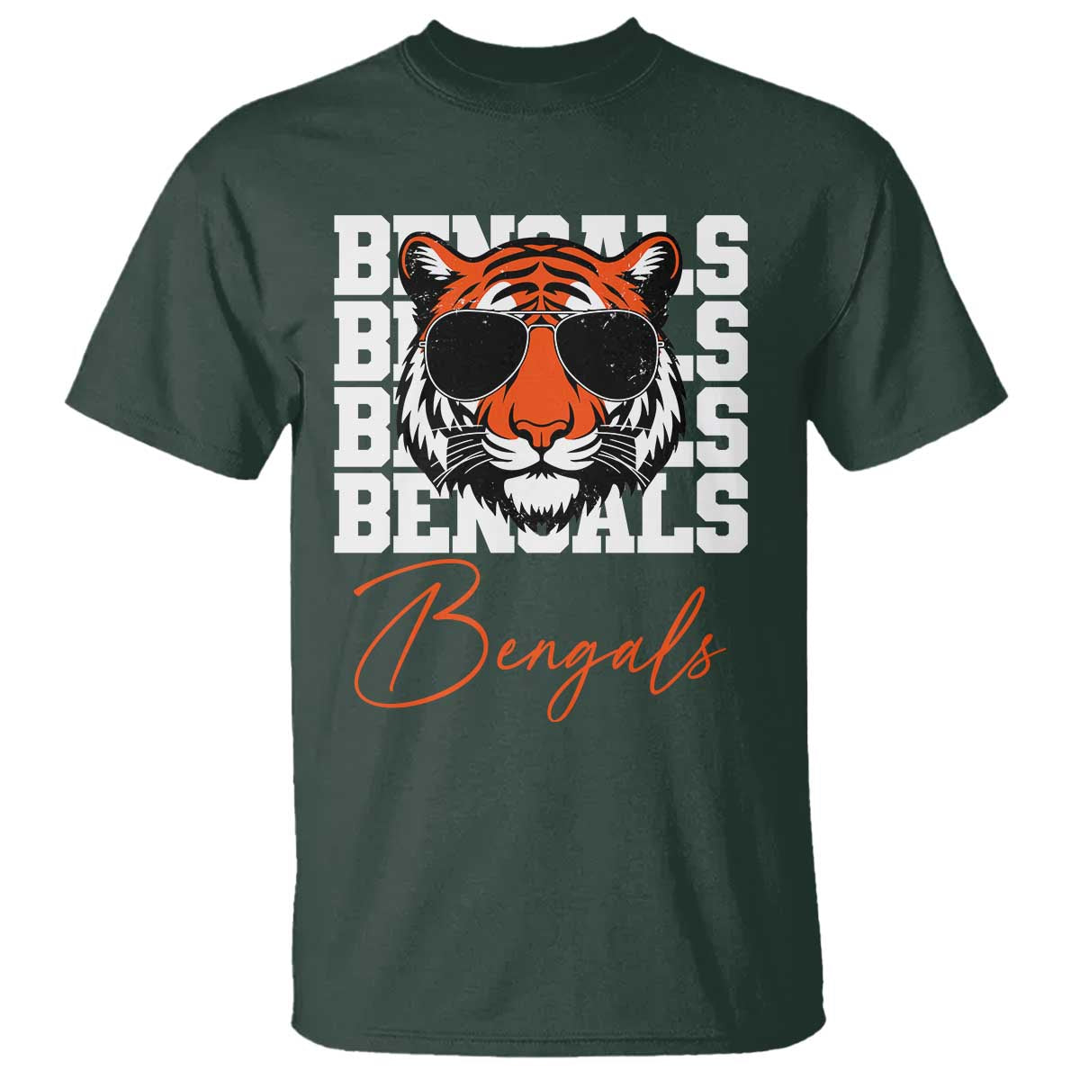 Vintage BFT T Shirt Retro Sports Fan Trendy Game Day Gift TS10 Dark Forest Green Print Your Wear