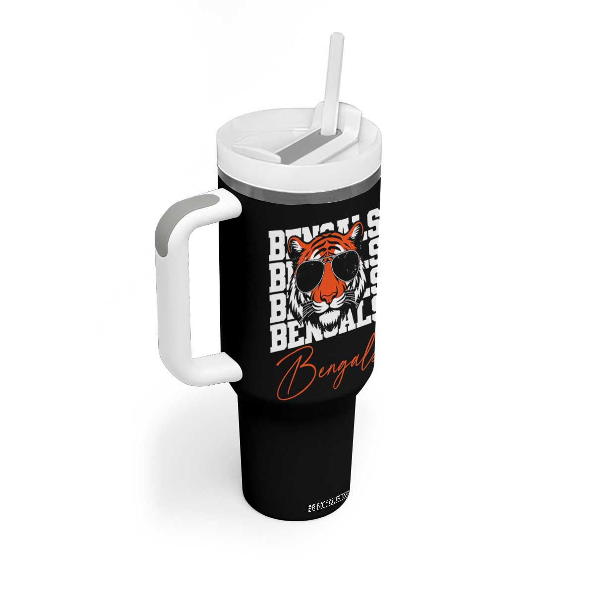 Vintage BFT Tumbler With Handle Retro Sports Fan Trendy Game Day Gift TS10 Print Your Wear