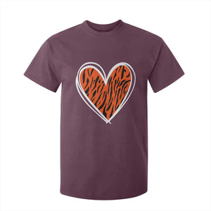 Bengal Tiger Heart T Shirt For Kid Retro BFT Sports Fan Trendy Game Day Gift TS10 Maroon Print Your Wear