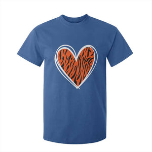 Bengal Tiger Heart T Shirt For Kid Retro BFT Sports Fan Trendy Game Day Gift TS10 Royal Blue Print Your Wear
