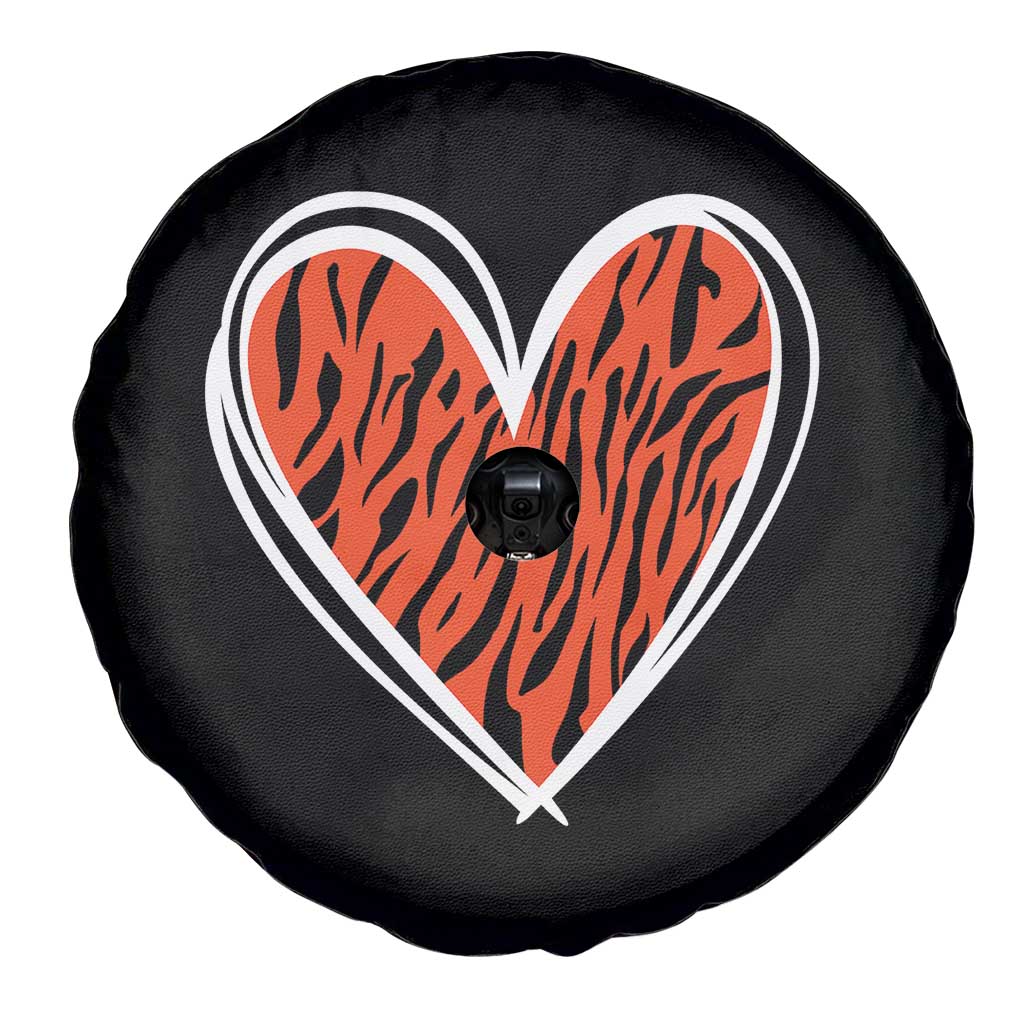 Bengal Tiger Heart Spare Tire Cover Retro BFT Sports Fan Trendy Game Day Gift TS10 Print Your Wear