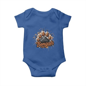 Vintage BFT Football Baby Onesie Retro Sports Fan Trendy Game Day Spirit TS10 Royal Blue Print Your Wear