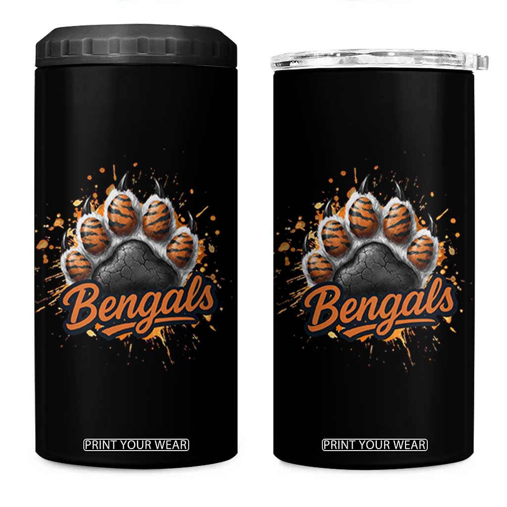 Vintage BFT Football 4 in 1 Can Cooler Tumbler Retro Sports Fan Trendy Game Day Spirit TS10 One Size: 16 oz Black Print Your Wear
