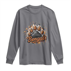 Vintage BFT Football Long Sleeve Shirt Retro Sports Fan Trendy Game Day Spirit TS10 Charcoal Print Your Wear