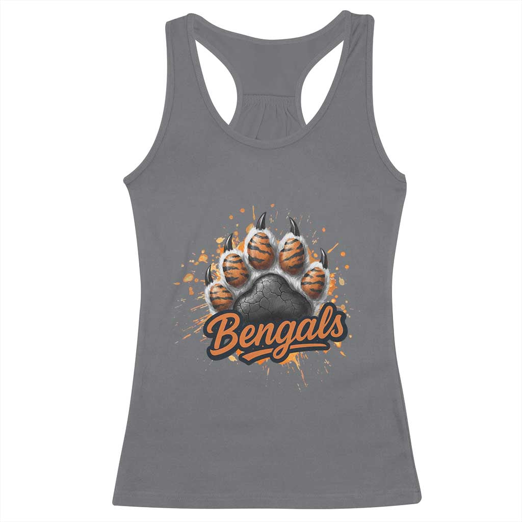 Vintage BFT Football Racerback Tank Top Retro Sports Fan Trendy Game Day Spirit TS10 Charcoal Print Your Wear