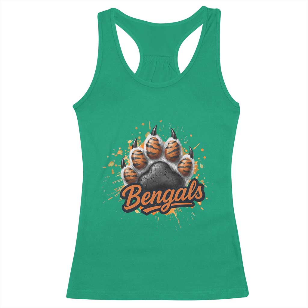 Vintage BFT Football Racerback Tank Top Retro Sports Fan Trendy Game Day Spirit TS10 Irish Green Print Your Wear