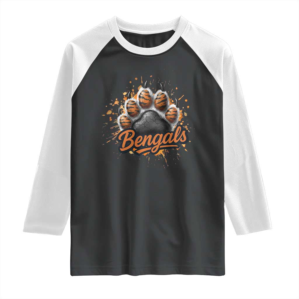 Vintage BFT Football Raglan Shirt Retro Sports Fan Trendy Game Day Spirit TS10 Black White Print Your Wear