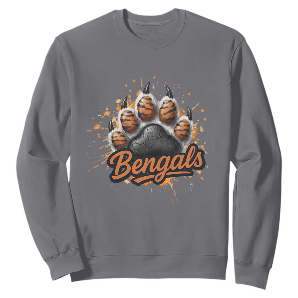 Vintage BFT Football Sweatshirt Retro Sports Fan Trendy Game Day Spirit TS10 Charcoal Print Your Wear