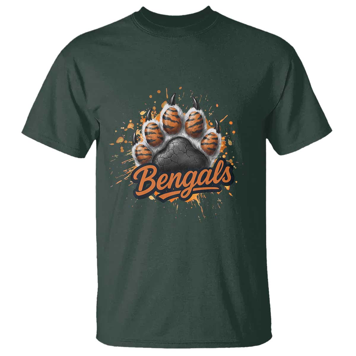 Vintage BFT Football T Shirt Retro Sports Fan Trendy Game Day Spirit TS10 Dark Forest Green Print Your Wear