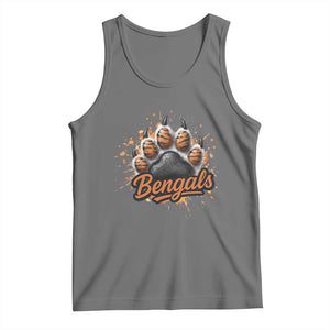 Vintage BFT Football Tank Top Retro Sports Fan Trendy Game Day Spirit TS10 Black Heather Print Your Wear