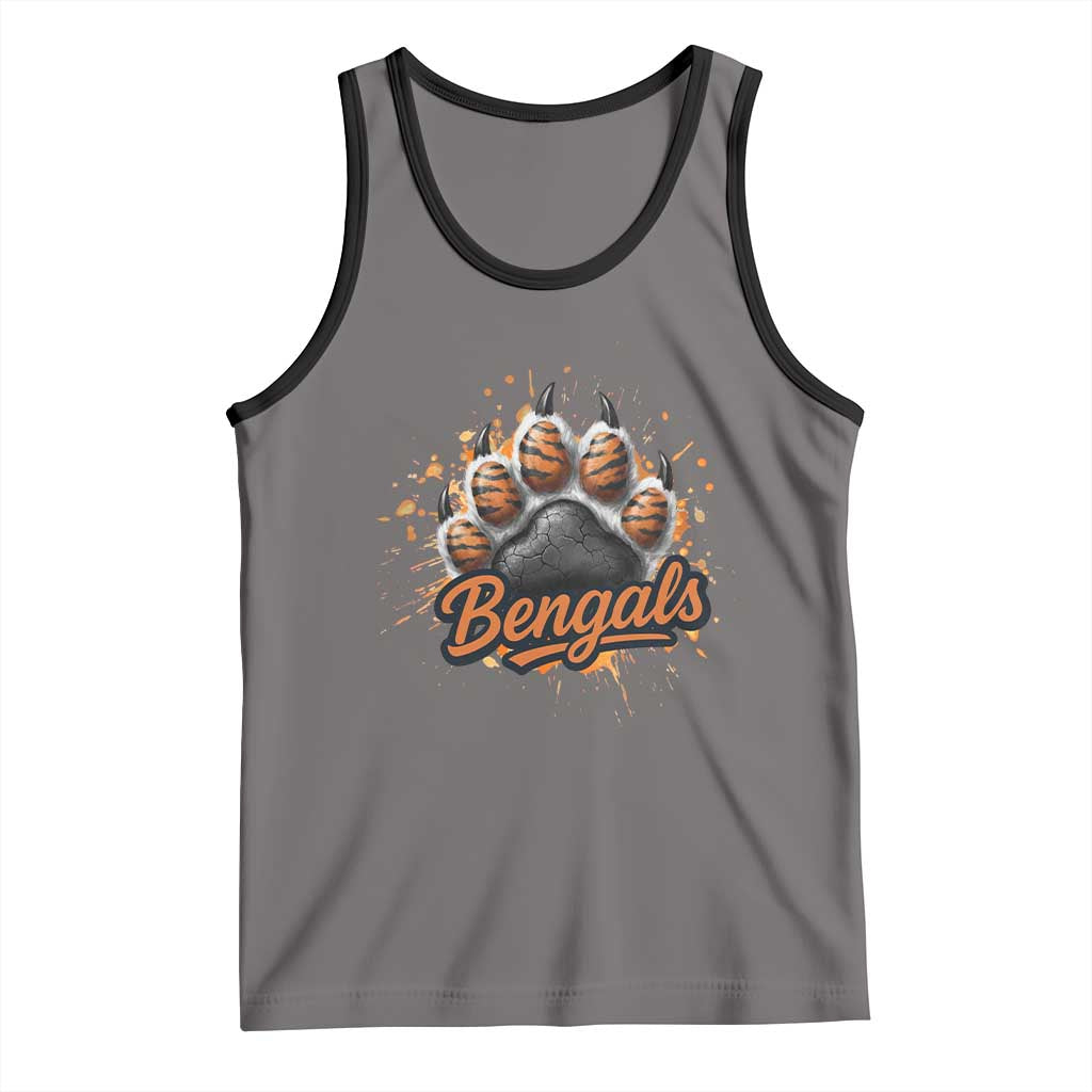 Vintage BFT Football Tank Top Retro Sports Fan Trendy Game Day Spirit TS10 Deep Heather Black Print Your Wear