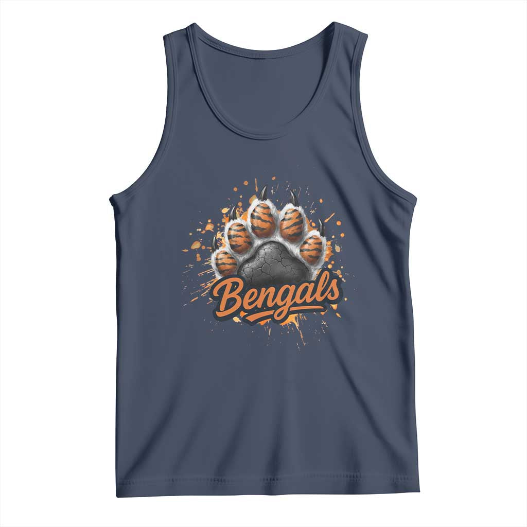 Vintage BFT Football Tank Top Retro Sports Fan Trendy Game Day Spirit TS10 Navy Print Your Wear