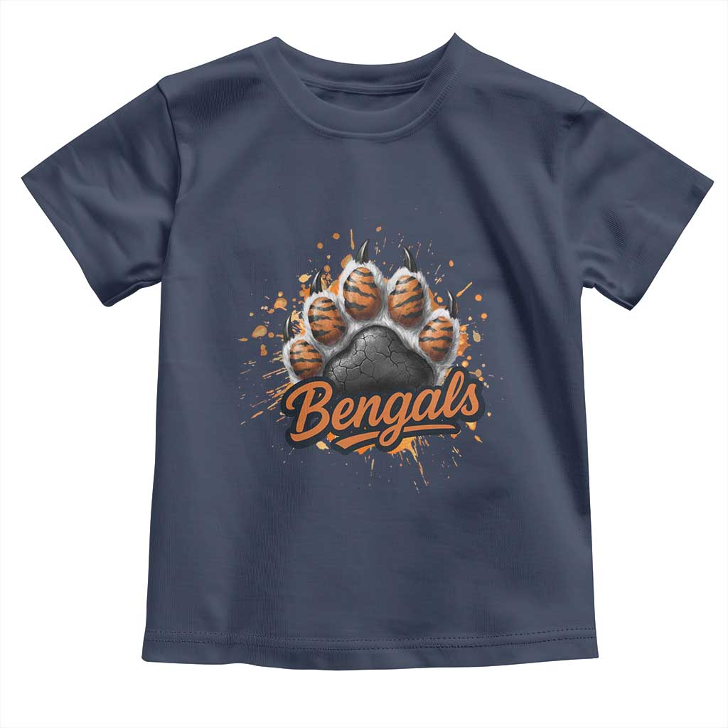 Vintage BFT Football Toddler T Shirt Retro Sports Fan Trendy Game Day Spirit TS10 Navy Print Your Wear