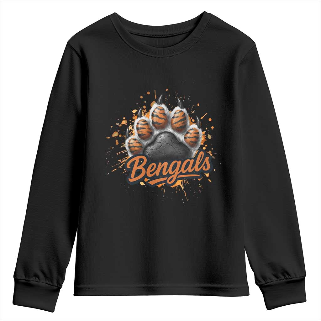 Vintage BFT Football Youth Sweatshirt Retro Sports Fan Trendy Game Day Spirit TS10 Black Print Your Wear