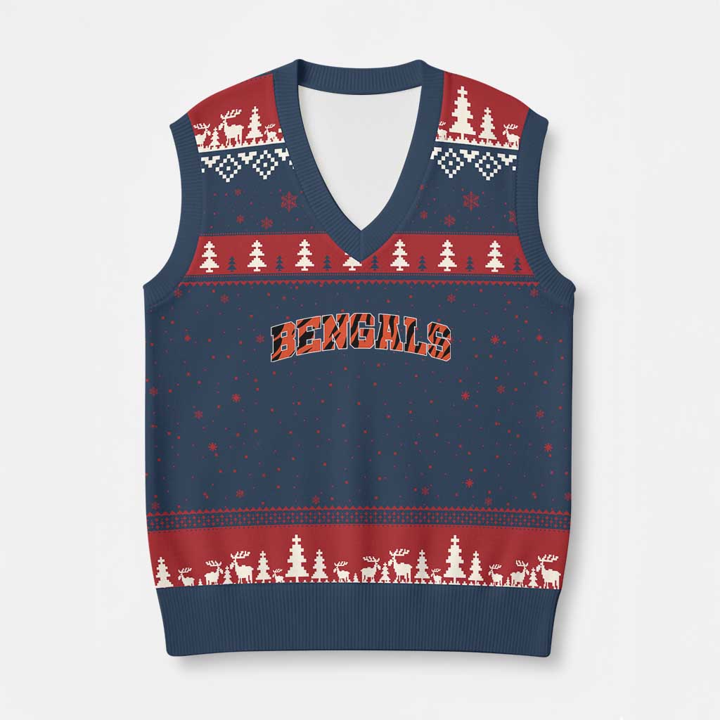 Vintage BFT Football V-Neck Knit Sweater Vest Retro Sports Style 80s 90s Gifts TS10 Navy Red Print Your Wear