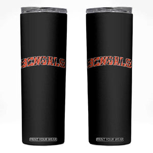 Vintage BFT Football Skinny Tumbler Retro Sports Style 80s 90s Gifts TS10 Black Print Your Wear