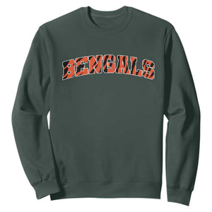 Vintage BFT Football Sweatshirt Retro Sports Style 80s 90s Gifts TS10 Dark Forest Green Print Your Wear