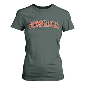 Vintage BFT Football T Shirt For Women Retro Sports Style 80s 90s Gifts TS10 Dark Forest Green Print Your Wear