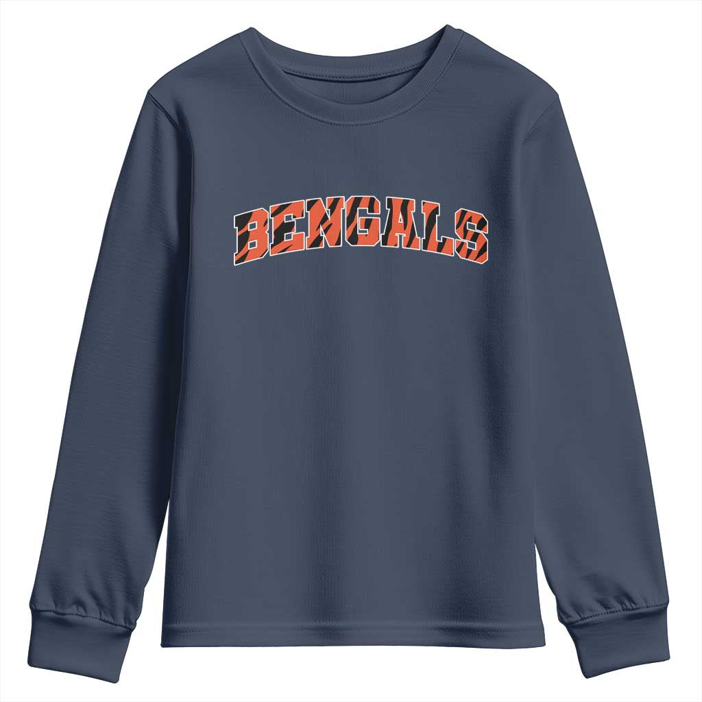 Vintage BFT Football Youth Sweatshirt Retro Sports Style 80s 90s Gifts TS10 Navy Print Your Wear