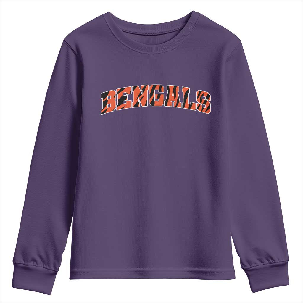 Vintage BFT Football Youth Sweatshirt Retro Sports Style 80s 90s Gifts TS10 Purple Print Your Wear