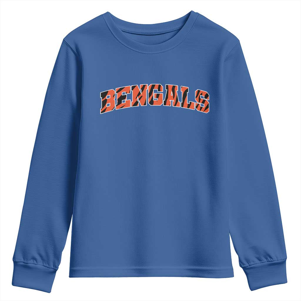 Vintage BFT Football Youth Sweatshirt Retro Sports Style 80s 90s Gifts TS10 Royal Blue Print Your Wear