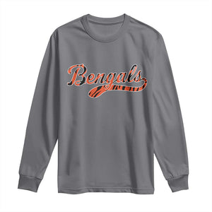 Vintage BFT Football Long Sleeve Shirt Retro Sports Style 80s 90s Cincy Lovers TS10 Charcoal Print Your Wear