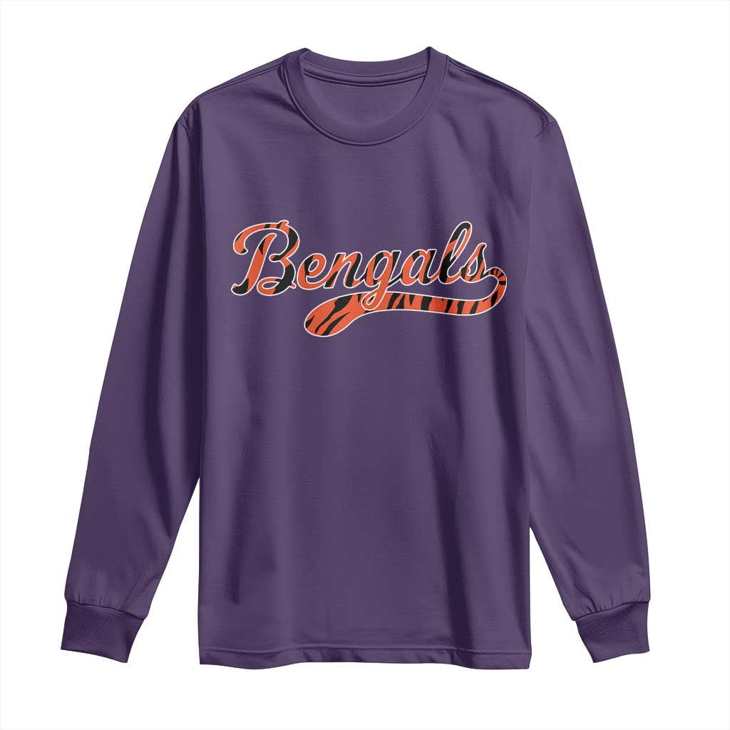 Vintage BFT Football Long Sleeve Shirt Retro Sports Style 80s 90s Cincy Lovers TS10 Purple Print Your Wear
