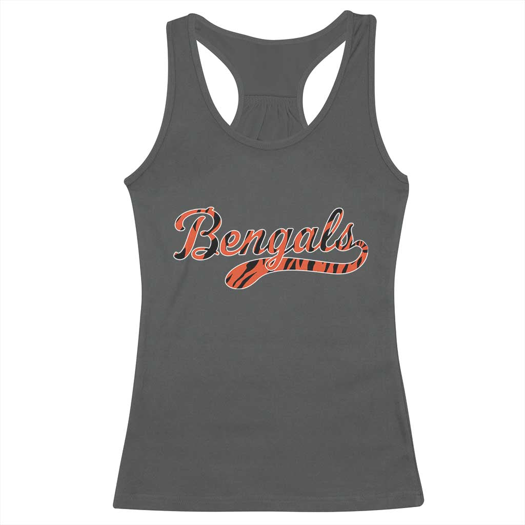Vintage BFT Football Racerback Tank Top Retro Sports Style 80s 90s Cincy Lovers TS10 Dark Heather Print Your Wear