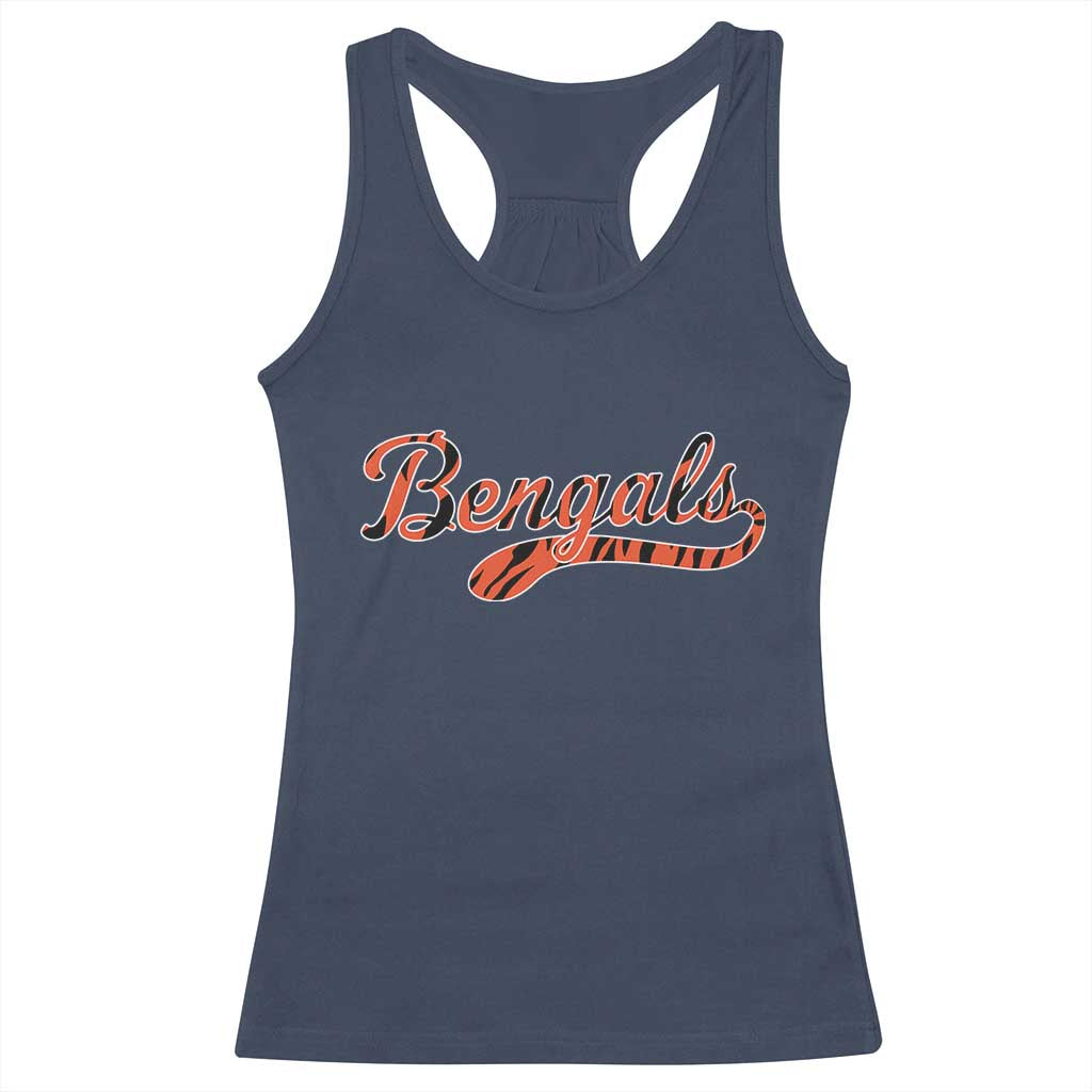Vintage BFT Football Racerback Tank Top Retro Sports Style 80s 90s Cincy Lovers TS10 Navy Print Your Wear