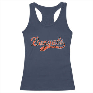 Vintage BFT Football Racerback Tank Top Retro Sports Style 80s 90s Cincy Lovers TS10 Navy Print Your Wear