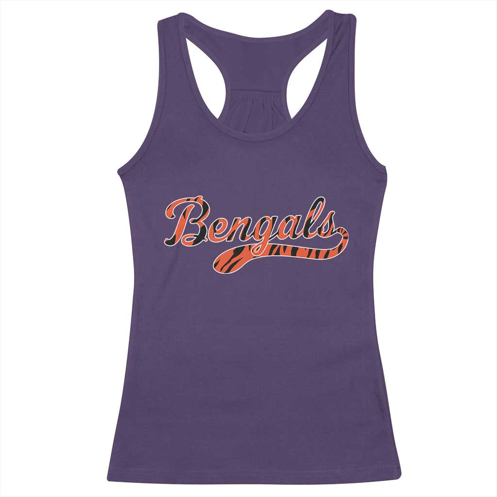 Vintage BFT Football Racerback Tank Top Retro Sports Style 80s 90s Cincy Lovers TS10 Purple Print Your Wear