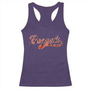 Vintage BFT Football Racerback Tank Top Retro Sports Style 80s 90s Cincy Lovers TS10 Purple Print Your Wear