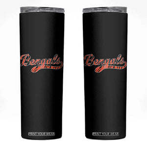 Vintage BFT Football Skinny Tumbler Retro Sports Style 80s 90s Cincy Lovers TS10 Black Print Your Wear