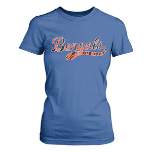 Vintage BFT Football T Shirt For Women Retro Sports Style 80s 90s Cincy Lovers TS10 Royal Blue Print Your Wear