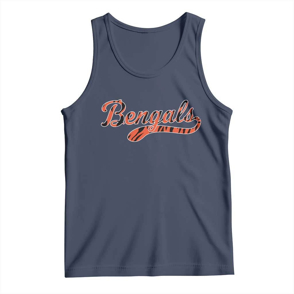 Vintage BFT Football Tank Top Retro Sports Style 80s 90s Cincy Lovers TS10 Navy Print Your Wear