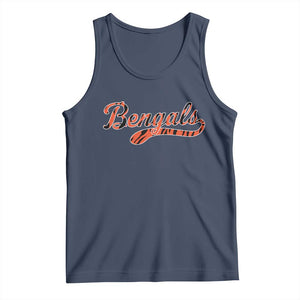 Vintage BFT Football Tank Top Retro Sports Style 80s 90s Cincy Lovers TS10 Navy Print Your Wear