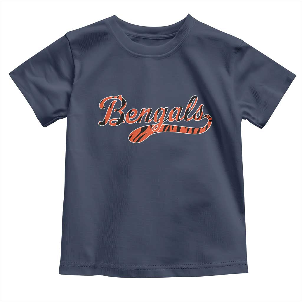 Vintage BFT Football Toddler T Shirt Retro Sports Style 80s 90s Cincy Lovers TS10 Navy Print Your Wear