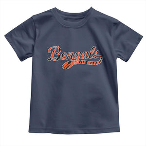 Vintage BFT Football Toddler T Shirt Retro Sports Style 80s 90s Cincy Lovers TS10 Navy Print Your Wear