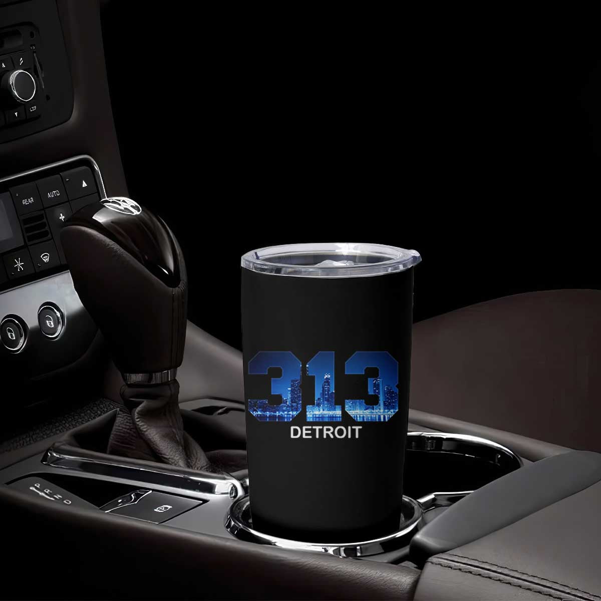 Vintage Detroit Michigan 313 Tumbler Cup Area Code Skyline TS10 Print Your Wear