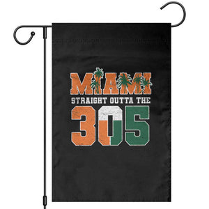 Straight Outta The 305 Miami Garden Flag Area Code Florida Pride TS10 Black Print Your Wear