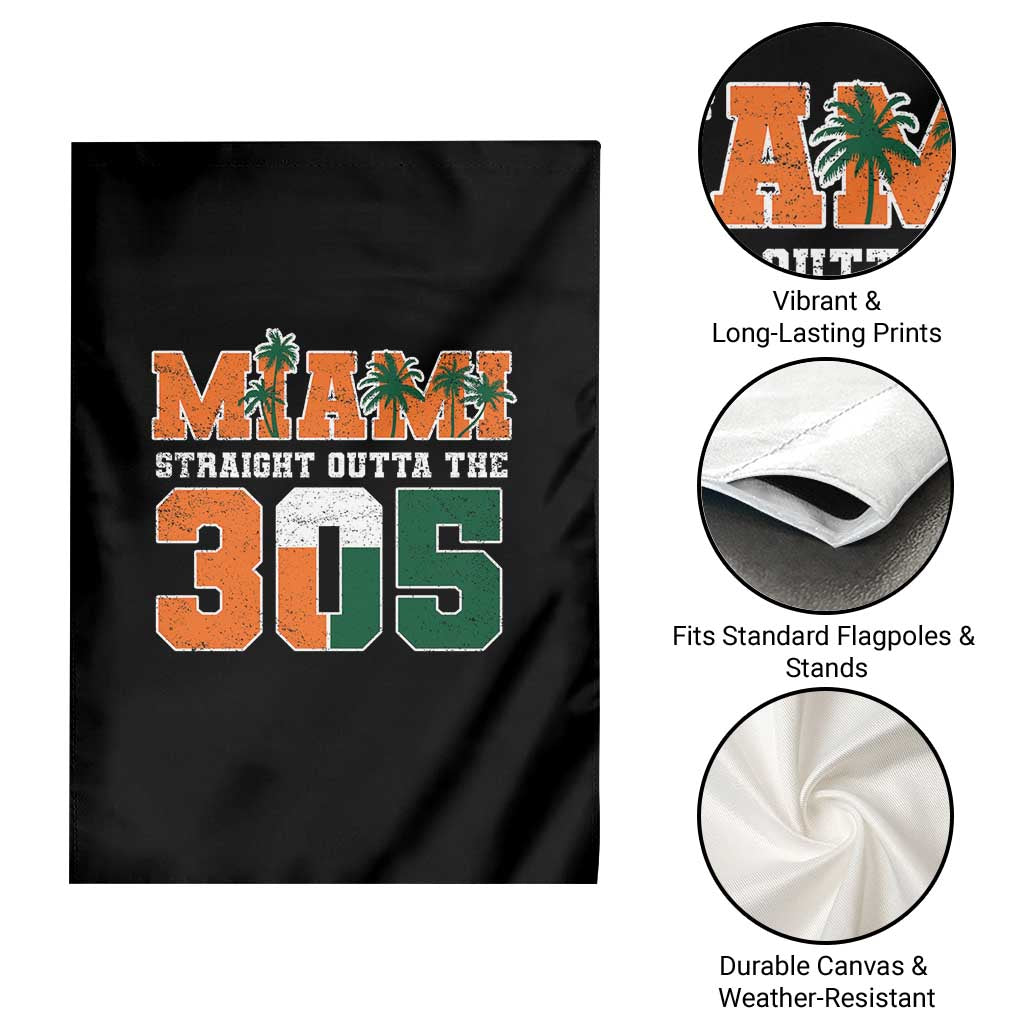 Straight Outta The 305 Miami Garden Flag Area Code Florida Pride TS10 Print Your Wear
