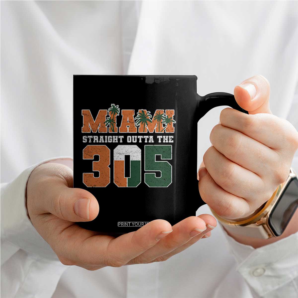 Straight Outta The 305 Miami Coffee Mug Area Code Florida Pride TS10 Print Your Wear