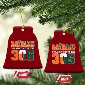 Straight Outta The 305 Miami Ceramic Ornament Area Code Florida Pride TS10 Print Your Wear