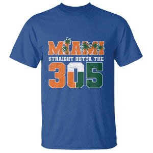 Straight Outta The 305 Miami T Shirt Area Code Florida Pride TS10 Royal Blue Print Your Wear