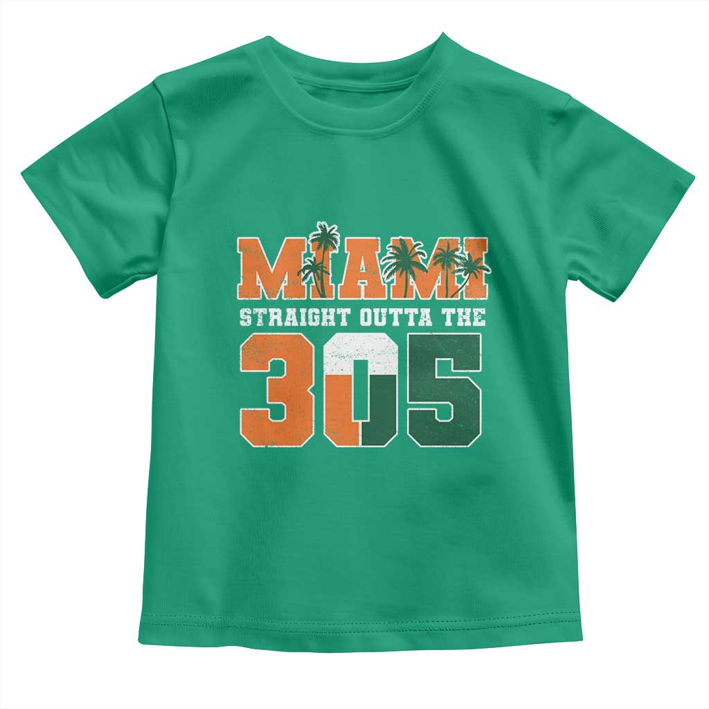 Straight Outta The 305 Miami Toddler T Shirt Area Code Florida Pride TS10 Irish Green Print Your Wear